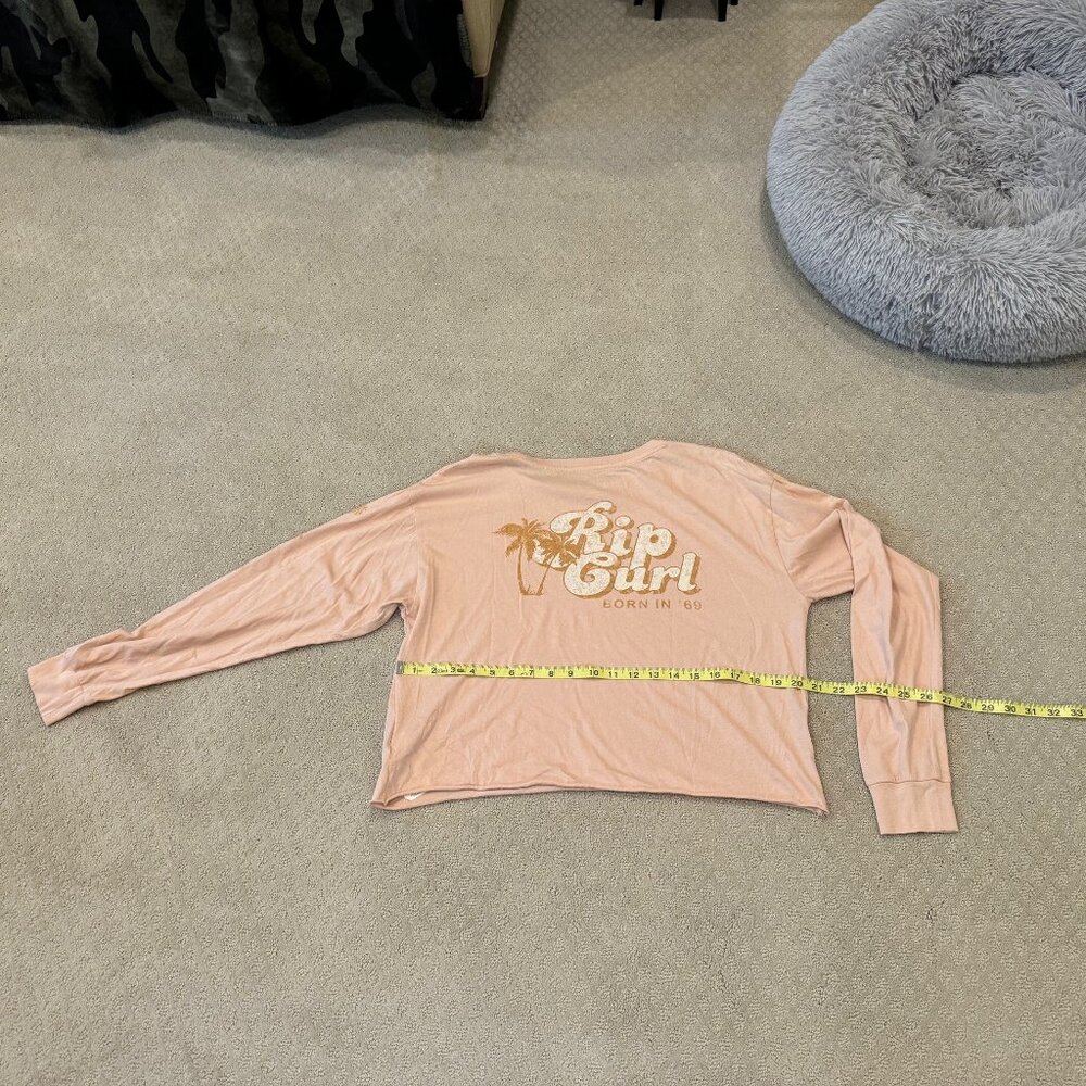 Rip Curl Long Sleeve Cropped Top - Size Medium - … - image 4